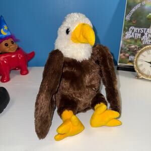 Wildlife Artists Bald Eagle Hand Puppet Plush EUC Realistic Bird Toy